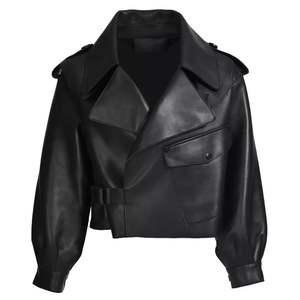 Vêtements en cuir pour femmes, mode streetwear, veste pour femmes, vestes grandes tailles, vêtements pour femmes - Product Image 1