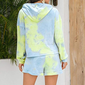 Conjuntos de Sudadera con Capucha Cortos Casuales para Mujer de la Mejor Calidad, 100% Algodón, Ropa Transpirable para Uso Diario - Product Image 6