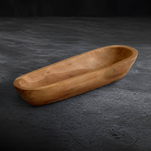 Ensemble de cuisine et de vaisselle écologique Grand saladier rond en bois pour fruits Pâtes Céréales Soupe Mélange Matériel en acier durable - Product Image 2