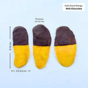 Mangues séchées moelleuses enrobées de chocolat noir, mangues tropicales sucrées et moelleuses, qualité sans fibres, fabrication OEM Vietnam - Product Image 2