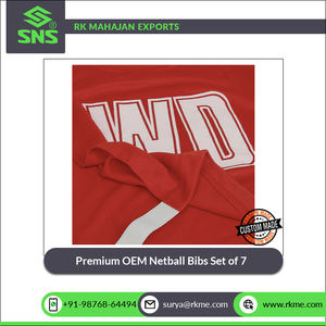Eksportir India dari kain poliester Netball, dapat merenggang & bernapas kualitas tinggi 0f 7 untuk latihan & pertandingan Netball - Product Image 2