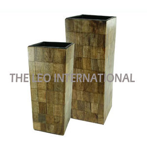 Florero de Metal con Patrón Geométrico, Florero Moderno para Mesa, Decoración de Sala de Estar, Florero Metálico Decorativo, Maceta - Product Image 5