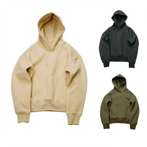 Sweat à capuche surdimensionné unisexe avec motif imprimé à manches longues Pulsor Sweatshirt Top Solid Unisex Pullover Drop Shoulder Pocket Winter - Product Image 1