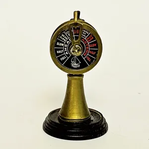 Telégrafo de metal de latón duradero para el hogar Uso de decoración náutica para el hogar hotel resort Telégrafo de latón Barco marítimo Telégrafo - Product Image 4