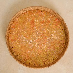 Design chaud coquille d'oeuf en rotin rond plateau de service variété de taille pour table café et ustensiles de cuisine en gros de haute qualité du Vietnam - Product Image 4