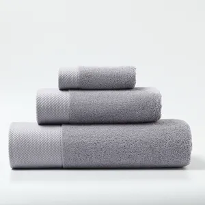 Wholesale Sauna Towel Custom 35*75cm Hand Towel And 70*140cm Coloured Bath Towles 2 Pieces Towel Set