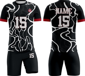 ชุดฟุตบอลแบบยูนิเซ็กซ์ ออกแบบเองได้ พิมพ์ลายด้วยความร้อน สำหรับสโมสรผู้ใหญ่ ผลิตจากโพลีเอสเตอร์ 100% แห้งเร็ว ยืดได้สี่ทิศทาง - Product Image 4