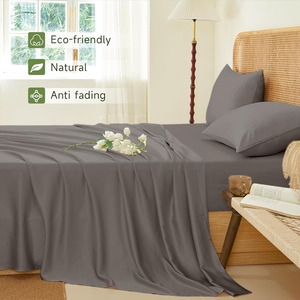 Parure de draps de luxe en satin pour hôtel, 400 fils, drap plat, couvre-lit et taies d'oreiller – Offre à prix réduit - Product Image 2