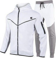 Conjunto Deportivo de Invierno para Hombre, Talla Grande, Casual, Ligero, Transpirable, Manga Larga, con Cierre Completo, para Correr, Deportes, Venta al Por Mayor, Personalizado