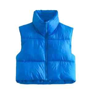 Custom <b>Women</b> <b>Puffer</b> Bubble <b>Crop</b> Puff Ladies <b>Jackets</b> Coats Vest Down Coats Plus Size <b>Women</b> Winter Fashion Girls' <b>Jackets</b> - Product Image 3