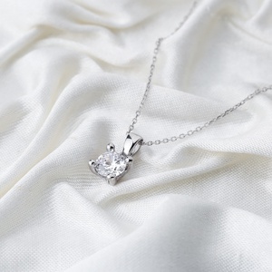 Classique Quatre Griffes Charme Conception Clair Zircon Pierre Pendentif En Gros Turc À La Main 925 Bijoux En Argent Sterling - Product Image 2