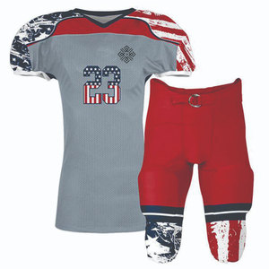 Dernier modèle Ensemble de maillots de football pour jeunes Uniformes de football américain Prix de gros des uniformes - Product Image 1