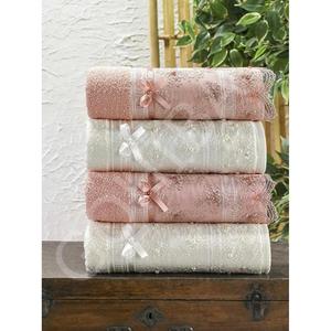 Asciugamano in cotone 100% con perline Guipure - Product Image 3