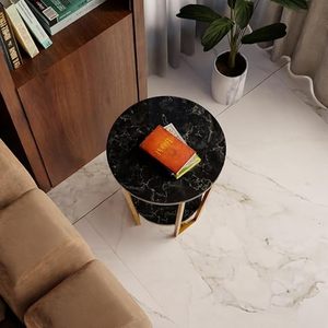 Round Coffee Table, Contemporary nesting's Table, end Table for <b>Living</b> <b>Room</b>, Bedroom, Home, or Office, Sofa <b>Side</b> Table - Product Image 3