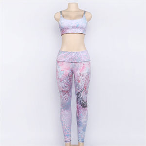 Best Wholesale 2 Piece Yoga Fitness Gym Clothes <b>Women</b> High Quality Customized Printing Light <b>Weight</b> <b>Women</b> Workout Suits - Product Image 5