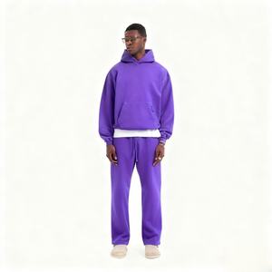 Conjunto de Sudadera con Capucha y Pantalones Deportivos Yingtenidi con Logotipo Personalizado, Felpa Francesa, para Hombre, Grueso, de Algodón, Talla Grande - Product Image 1