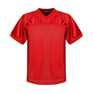 เสื้อฟุตบอลและฟุตบอลตาข่ายอเมริกันแบบพรีเมี่ยมสำหรับผู้ชายชื่อทีมและหมายเลขหน้าจอบ็อกซี่แขนสั้นสำหรับฝึกซ้อม - Product Image 2
