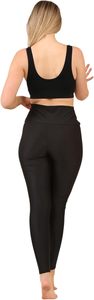 Women's High Waist Yoga Pants 2 Pockets 9 Length <b>Gym</b> <b>Leggings</b> <b>Tummy</b> <b>Control</b> Lifting Mid Washed Athletic Running Solid <b>Legging</b> - Product Image 4