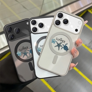 Funda Magnética para Teléfono con Diseño de Mariscos para iPhone 11 a 17 Pro Max, Funda Unisex de TPU Suave - Product Image 1