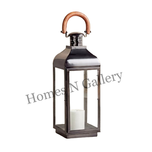 ขายร้อนคุณภาพสูงโลหะออกแบบชนบท Patina ตกแต่งโลหะโคมไฟตกแต่งราคาถูกจากอินเดีย - Product Image 2