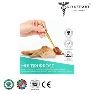 2024 cuisine outils de cuisine professionnels haute qualité LIVERFORT INDUSTRIES pointe pince à épiler INDUSTRIES - Product Image 2