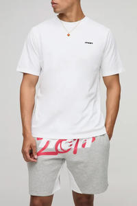 2025 Men's Oversized Streetwear T-Shirt <b>100</b>% Cotton Customized Premium Sewing Wholesale OEM <b>Yarn</b> Dyed Knitted Blank Design - Product Image 3