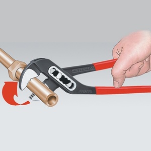 Alligator 250mm <b>Polished</b> Water Pump Pliers with 46mm Jaw Opening <b>Plastic</b> Coated KNIPEX Garden Hand Tool - Product Image 5