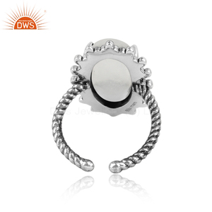 Meilleure qualité en argent Sterling cristal naturel Quartz pierre précieuse bague empilable Demi bijoux fins pour les femmes cadeau pour elle - Product Image 3