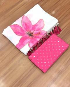 Saree ethnique imprimé indien le plus récent Saree traditionnel exclusif Fancy Party Bridal Wear Tendance élégante Setter Saree - Product Image 4