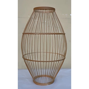 Lámpara de pared de ratán hecha a mano OEM ODM de Vietnam, lámpara colgante de palo de bambú de estilo moderno Vintage - Product Image 6