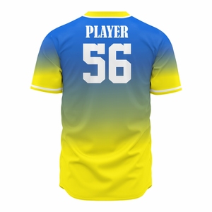 Camisetas de Béisbol Personalizadas con Botones, Transpirables, Anti-UV, de Secado Rápido, Uniformes de Equipo, Tallas Grandes, Impresas - Product Image 2