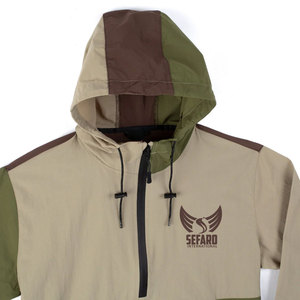 Precio barato superventas chaqueta cortavientos transpirable media cremallera hombres chaqueta cortavientos de invierno - Product Image 3