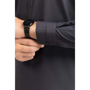 Costumes de style SK-STY25-013 à simple ou double boutonnage avec fermetures à boutons et à glissière, en viscose peignée, disponibles en taille XL pour mariages et affaires - Product Image 4