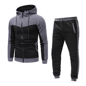 ชุดกีฬาชุดวอร์มสำหรับผู้ชายชุดวิ่งมีฮู้ดแบบสวมหัวมีหลายสี100% โลโก้ตามสั่ง - Product Image 2