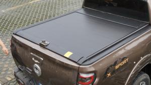Couverture de benne de camion rétractable en alliage d'aluminium, étanche, avec verrou de hayon pour <span class=keywords><strong>Silverado</strong></span> RAM, sans perçage - Product Image 4
