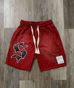 กางเกงขาสั้นวินเทจลายดอกไม้ผ้าฝ้าย100% เอวยางยืดป้องกันริ้วรอยระบายอากาศสบายทันสมัย - Product Image 1