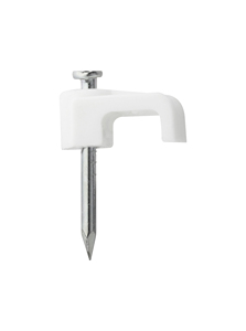 Scatola da 15 graffette bianche per cavo parallelo da 1 mm. (Electro DH 31.650/1/BOX) - Product Image 1