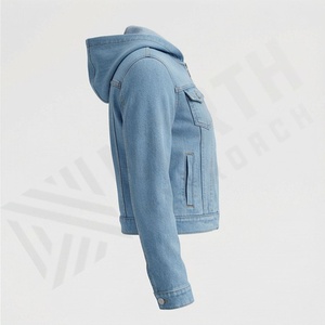 Veste en jean pour homme à prix de gros, vêtement décontracté, doublure personnalisée, couleur personnalisée, jean long, logo personnalisé imprimé sur le devant - Product Image 3