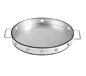 Plateau de service moderne en fer galvanisé, écologique, nouveau design, assiettes de présentation Aswan International GT-631 pour la maison et l'hôtel – Vente chaude - Product Image 4