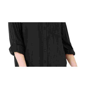 Top in Popeline Nero Taglia 1X Plus Size da Donna Michael Kors con Bottoni a Pois Svizzero in Viscosa - Product Image 3