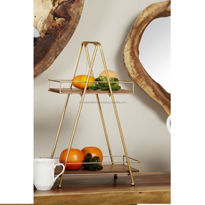 Ousehold-cesta de fruta de metal para encimera de cocina, rejilla de malla de alambre para almacenamiento de aperitivos, 2 niveles - Product Image 4