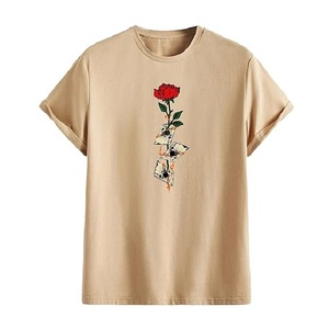 Summer Comfortable Printed Single Jersey 100% Cotton Short Sleeve Round Neck <b>Men</b> T-<b>shirt</b> From Bangladesh Factory Best Price - Product Image 1