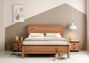 Cama de Madera Maciza Vintage, Juego de Dormitorio de Lujo - Product Image 2