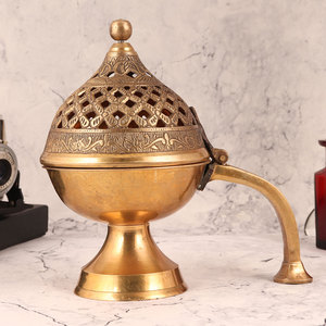 Brûleur d'encens design en métal de haute qualité avec taille personnalisée pour parfum d'encens de restaurant d'hôtel à la maison - Product Image 2