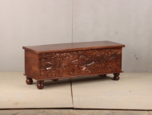 Caja de Almacenamiento de Madera Multifuncional con Diseño de Baúl de Gran Capacidad para el Hogar, Dormitorio, Sala de Estar, Almacenamiento de Mantas y Juguetes - Product Image 4