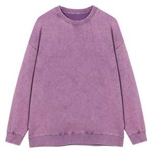 Sudaderas de lavado ácido, ropa deportiva ligera para hombre, ropa informal, sudaderas, sudaderas de algodón 100% holgadas con lavado ácido - Product Image 3