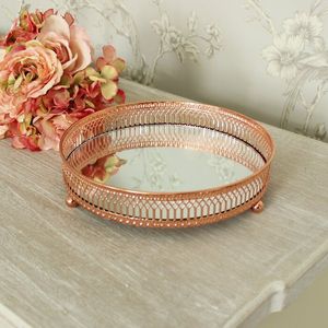 Elegant Tabletop Metal And <b>Mirror</b> <b>Tray</b> Suitable For Living Room Decor And Serving Use - Product Image 6