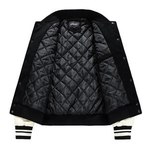 Veste universitaire personnalisée style bombardier avec broderie mode streetwear pour hommes et femmes - Product Image 6