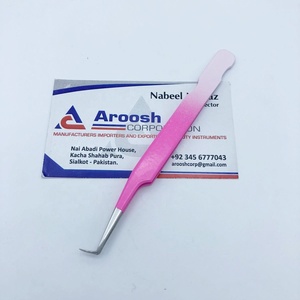 Pinzas de Plasma de doble tono de 90 grados de acero inoxidable de alta calidad, extensión de pestañas sostenible, Punta puntiaguda al por mayor - Product Image 6