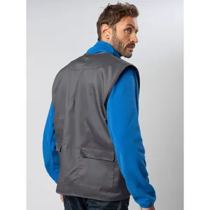 Gilet décontracté sans manches en polyester multi-poches personnalisable pour la promotion de polos, accessoire de merchandising toutes saisons - Product Image 5